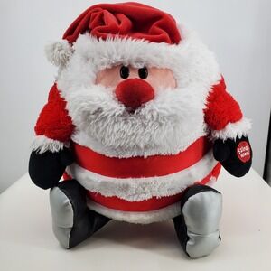 Jay at Play MushaBelly Chatter Santa Claus Plush Singing Christmas Toy Red White